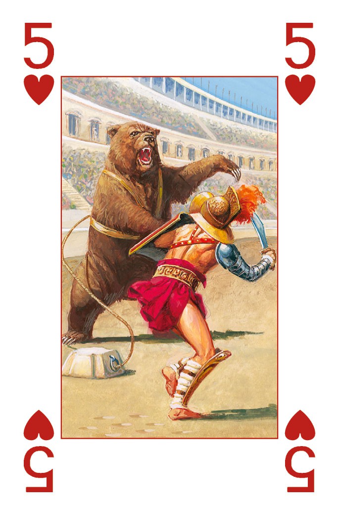 Colosseo - Carte da Gioco Illustrate
