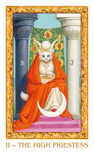 Mini White Cats Tarot