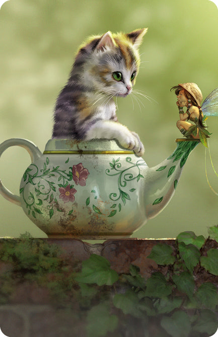 Cat in Teapot - Magnet