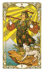 Load image into Gallery viewer, Mini Golden Art Nouveau Tarot
