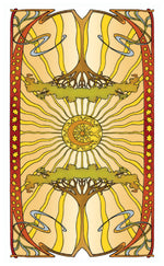 Load image into Gallery viewer, Mini Golden Art Nouveau Tarot

